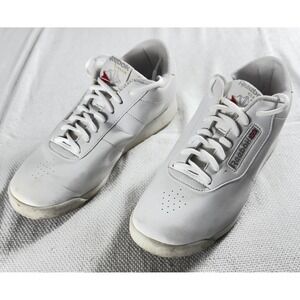 Reebok Classic Shoes Womens Size 8 White Leather Low Top Athletic Sneakers Retro